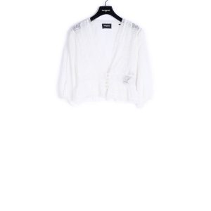 Top ajusté dentelle blanc à volants