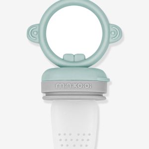 Grignoteur MINIKOIOI Baby Pulp en silicone – tilleul/gris